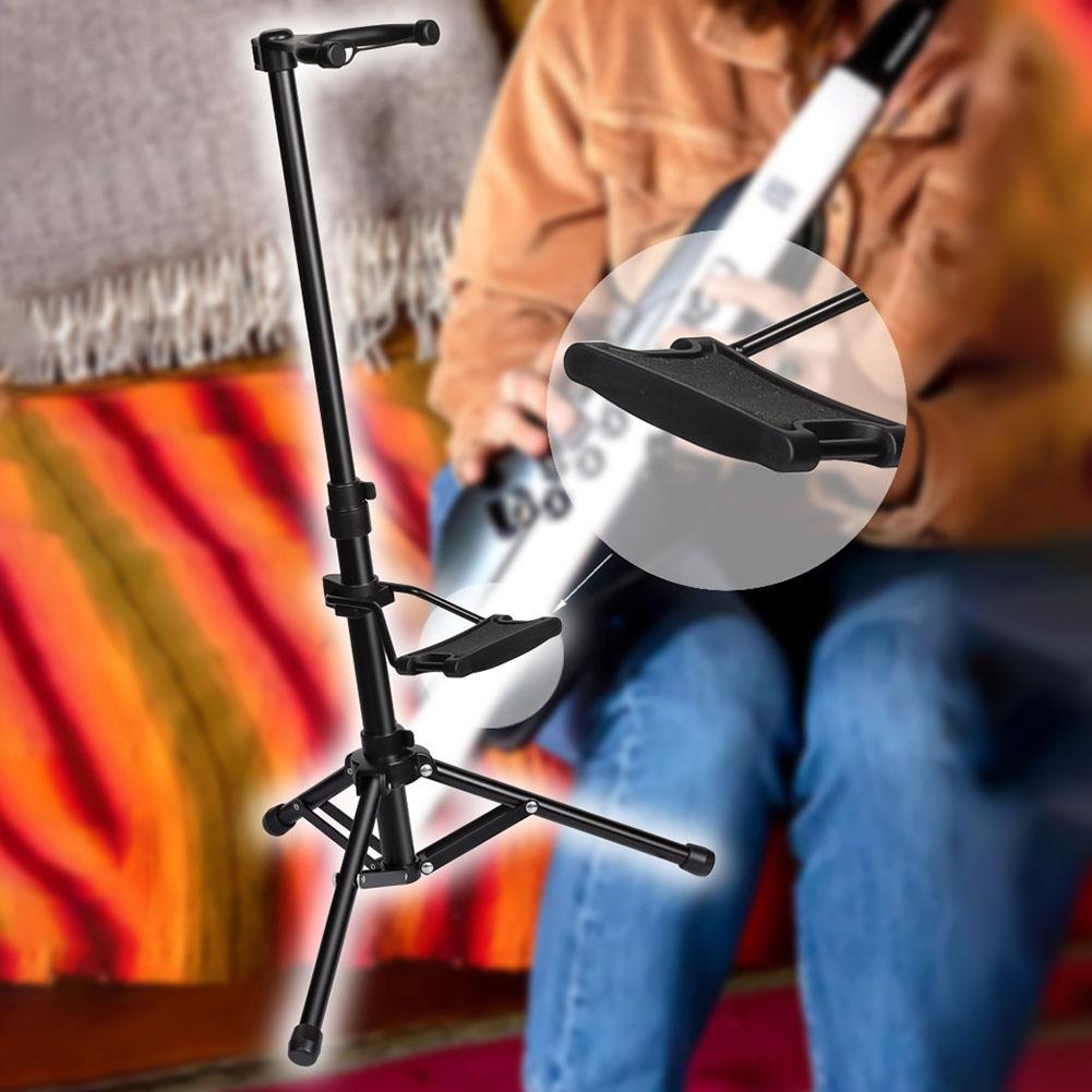 Adjustable Black Folding Bracket Electric Blowpipe Stand Compact and Durable