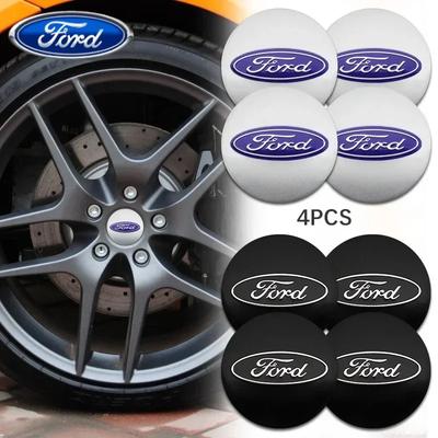 Car Sticker Ford 4PCS 56mm Car Wheel Hub Center Caps Sticker Emblem Decal For Ford Focus 2 3 MK3 MK4 ST Fiesta Kuga Explorer Mon