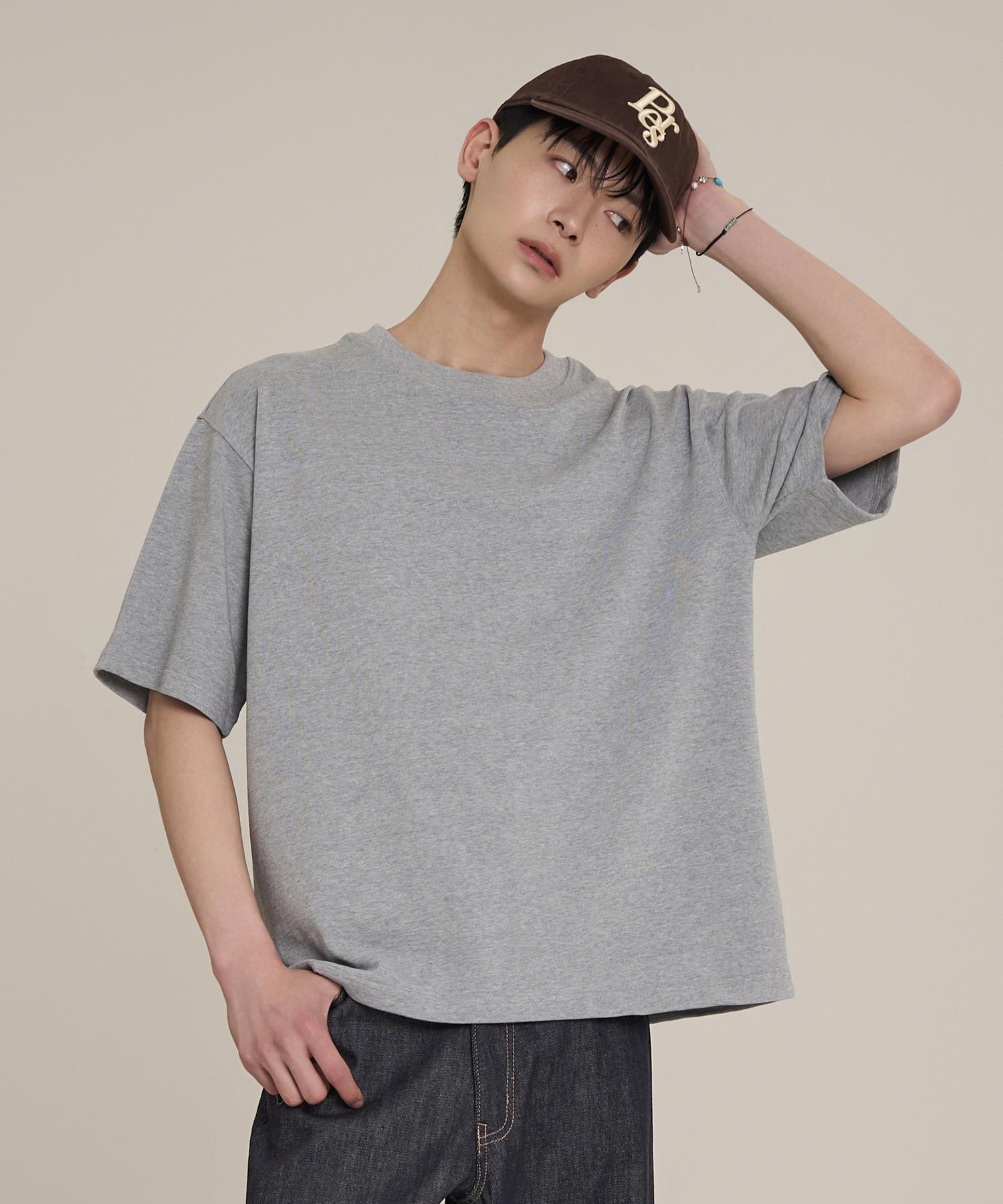 Super Serve 10-Count Heavyweight Crop Short Sleeve Tee - Grey White/S