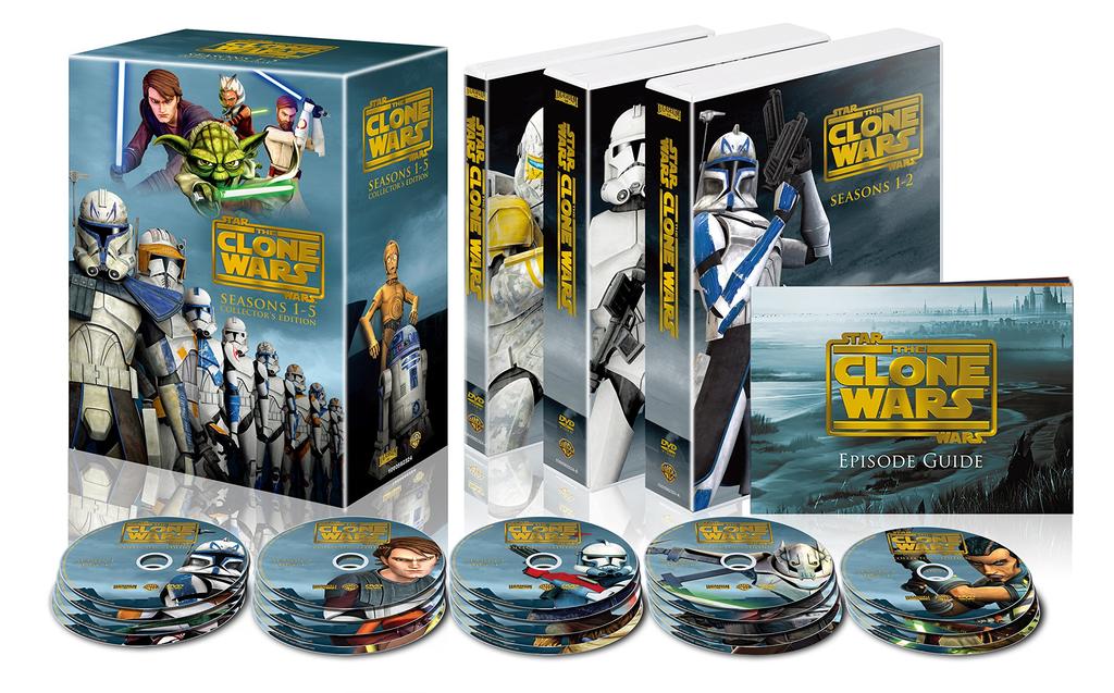 Star The Clone Wars Seasons Complete Set Wars 1-5 (22 Discs) [DVD]