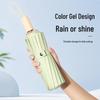 16-Rippen Dual-Use UV-Schutz Faltbarer Regenschirm für Sonne & Regen mit Elegantem Farbgel-Finish