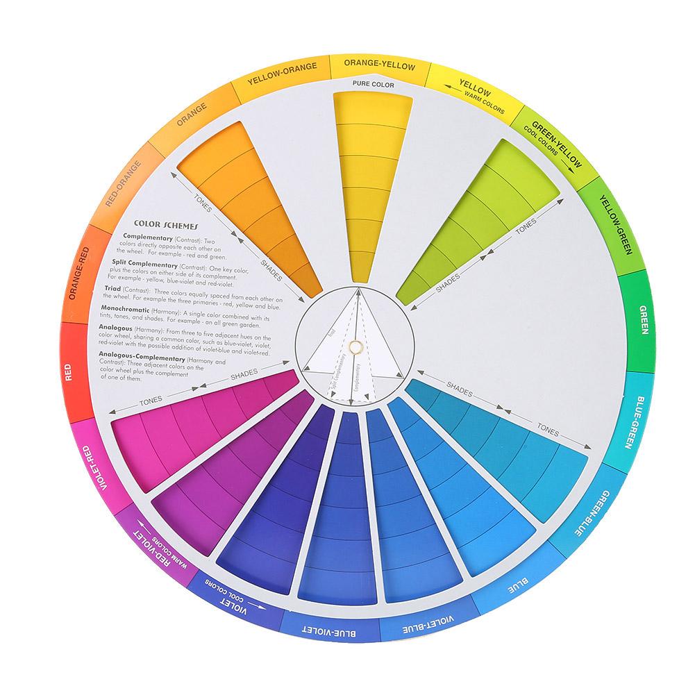 2pcs Tattoo Color Wheel Pigment Color Wheel Mixing Guide Tattoo Accessory