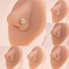 Trendy Heart Zirconia U-Shape Clip-On Nose Ring for Women