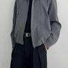 Herren Retro Japanische Yamamoto-Stil Jacke: Vintage, Used-Look, Lässiger Reversmantel für Frühling und Herbst.