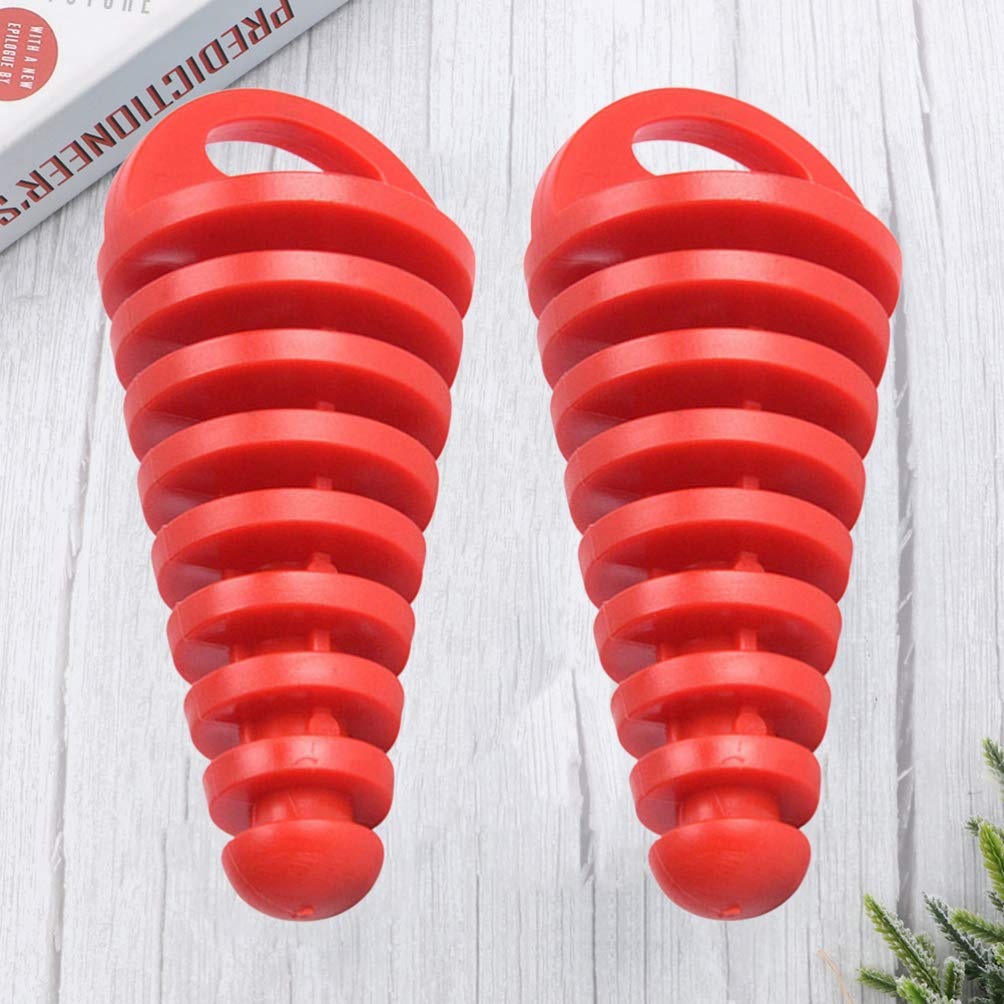 VORCOOL Silencer Cap Exhaust Pipe Muffler Exhaust Port Muffler Motorcycle Car Parts Automatic Exhaust Tail Tip Pipe Cover (Red) 2 Pieces