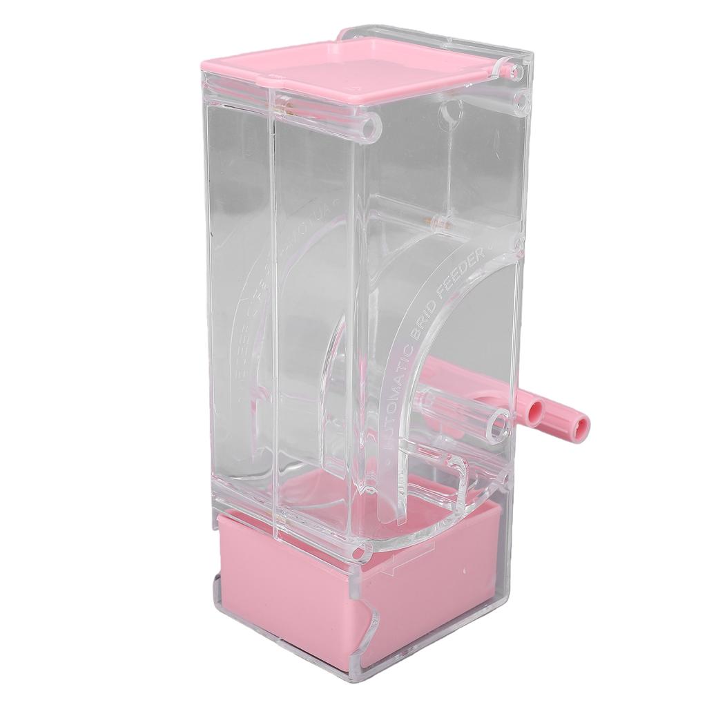 Automatic Bird Feeder Anti Spill 400ml Plastic Hanging Bird Cage Feeder for Parakeets Lovebirds