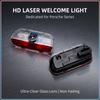 2 ks LED projektor stínu dveří auta Bezdrátová lampa s uvítacím logem Pro Porsche 911 918 928 944 968 Boxster Carrera-GT Cayenne Macan Panamera