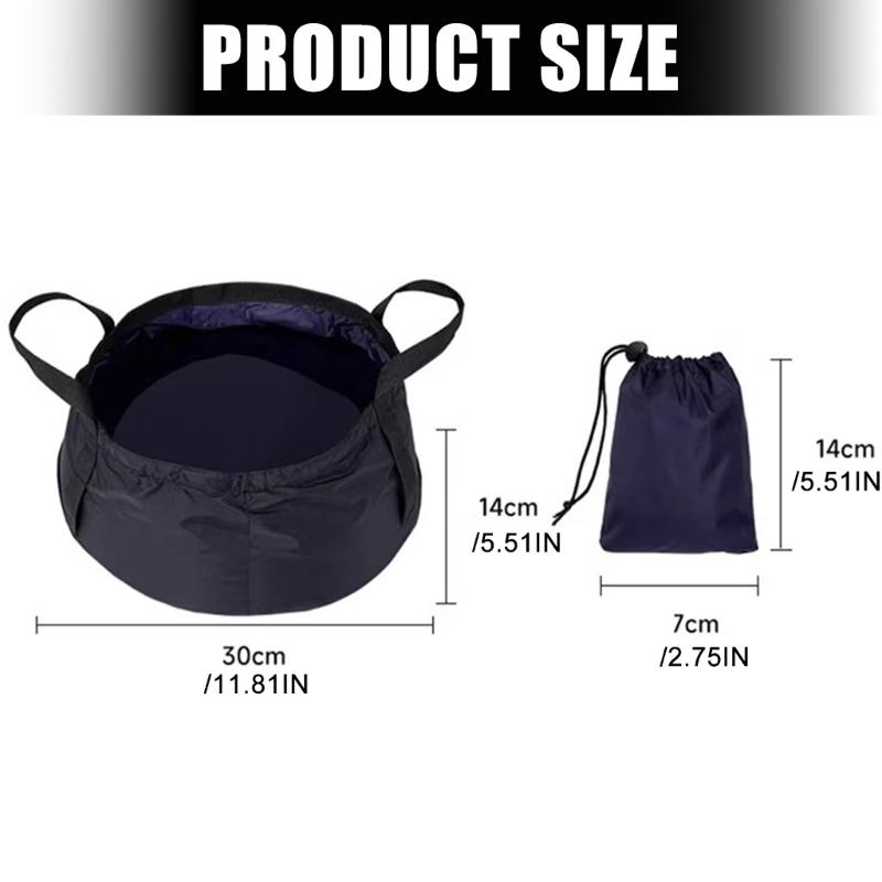Portable Folding Sink Camping Travel Foldable Water Basin with Carrying Handle Suitable for Outdoor Activity