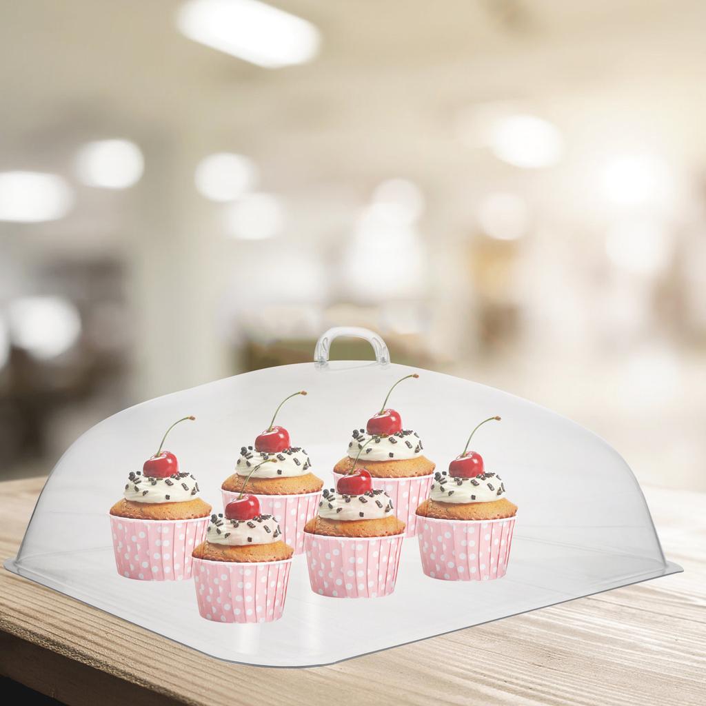 1Pcs Wear-Resistant Transparent Plastic Food Cover Protective Cake Dome Snack Tray Cover Dust Proof Practical Cake Dome