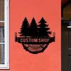 Pine Tree Metal Wall Art Premium Heat Resistant Paint Indoor Outdoor Garden Decor Sign