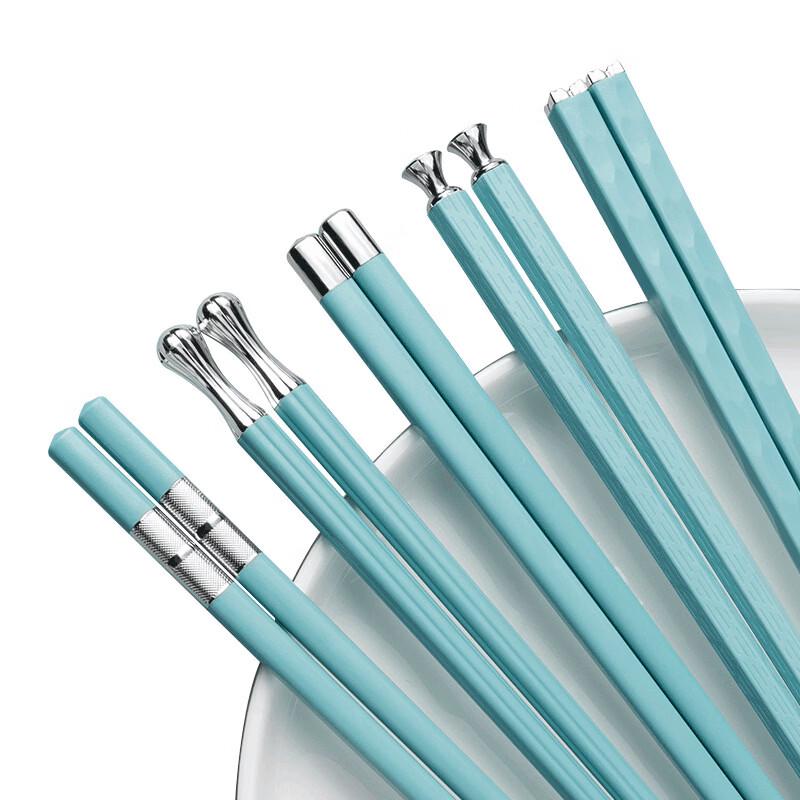 Ru Han Ceramic Blue Individual Chopsticks