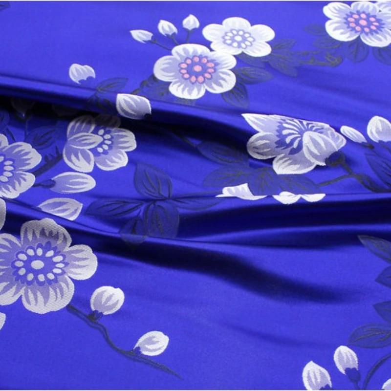 Chinese Style Decoration Weaving Brocade Fabric Jacquard Silk Fabric DIY Handmade Cheongsam Cotton-padded Jacket Mongolian Robe