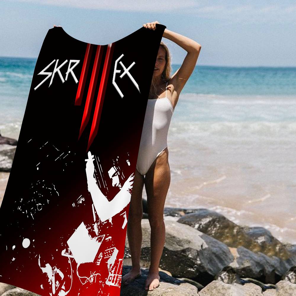 Singer Skrillex Microfiber Printed Beach Towel Mountain Climbing Yoga Beach Swimming Running Absorbent Soft Towel