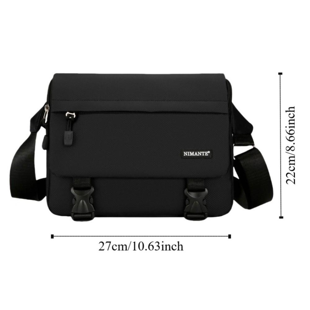 Large Capacity Student Shoulder Bag Waterproof Messenger Bag Men Crossbody Bag  School Office