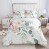 3PCS Single-sided Printed Bedding Set ,Comforter Animal Plant Flowers Leaves Duvet Bedding Cover Pillows Comfortable Bedspreads