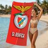 Strandtuch mit Muster von Sport Lisboa e Benfica - weich, saugfähig, maschinenwaschbar, leicht & modern, zum Schwimmen, Reiseutensilien
