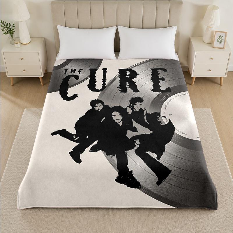 The Cure Print Flaneldecke Gemütliche Leichte Plüschdecke für Bett Sofa Haushalt