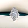 BELLA BOX Luxury Fashion Wedding Rings Women Delicate Floral Cubic Zirconia Engagement Rings Party Gift Silver Color Jewelry