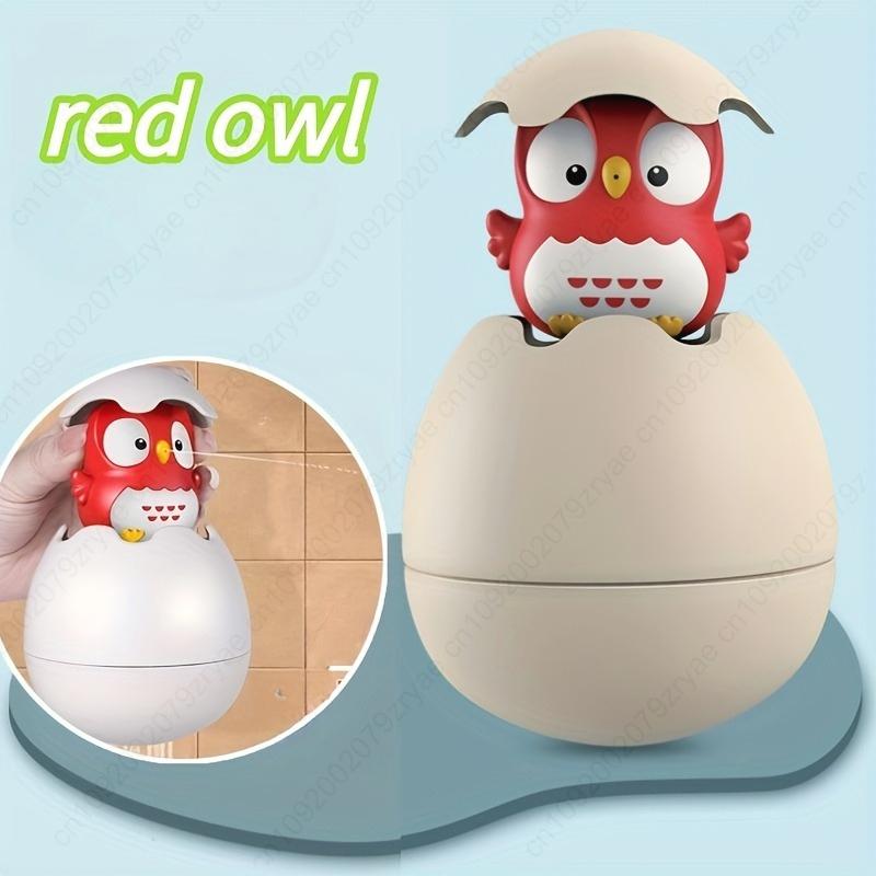 Shower Toys - Cute Duckling & Penguin Egg Toys with Water Spray for Bath Time Fun,Playful Design|Soft Plastic Toy, Shower Gifts