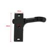 Universal RV Camper Screen Door Latch Right Hand Handle Kit For Travel Trailer Motorhome Black Plastic