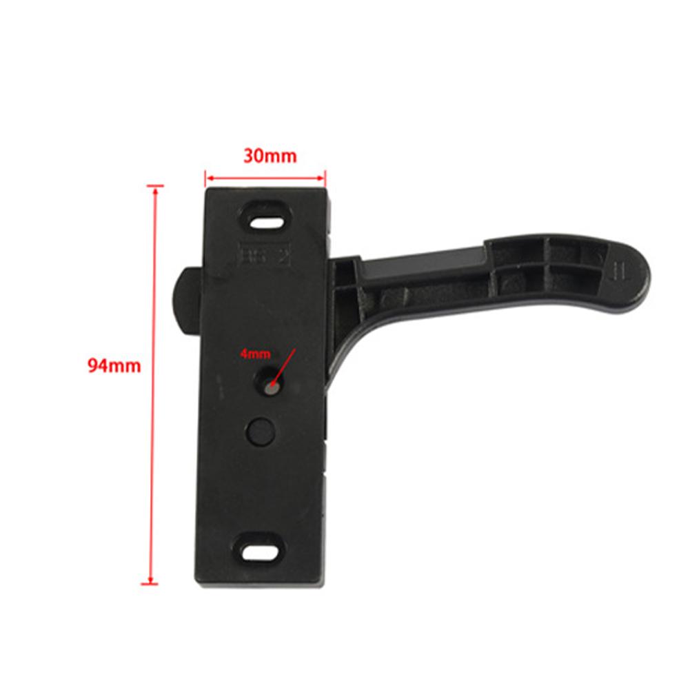 Universal RV Camper Screen Door Latch Right Hand Handle Kit For Travel Trailer Motorhome Black Plastic