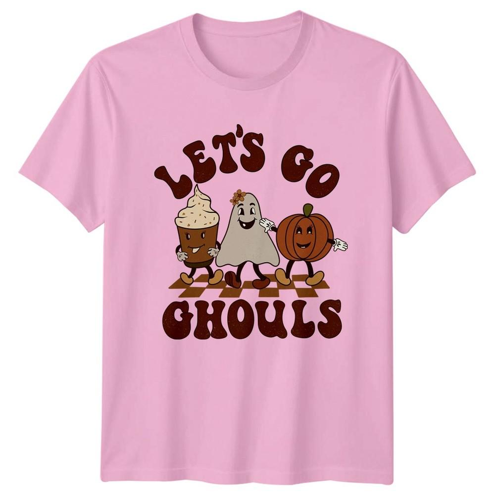 Lets Go Ghouls Unisexs TShirt Spooky Season Halloween Halloween Gift For Her