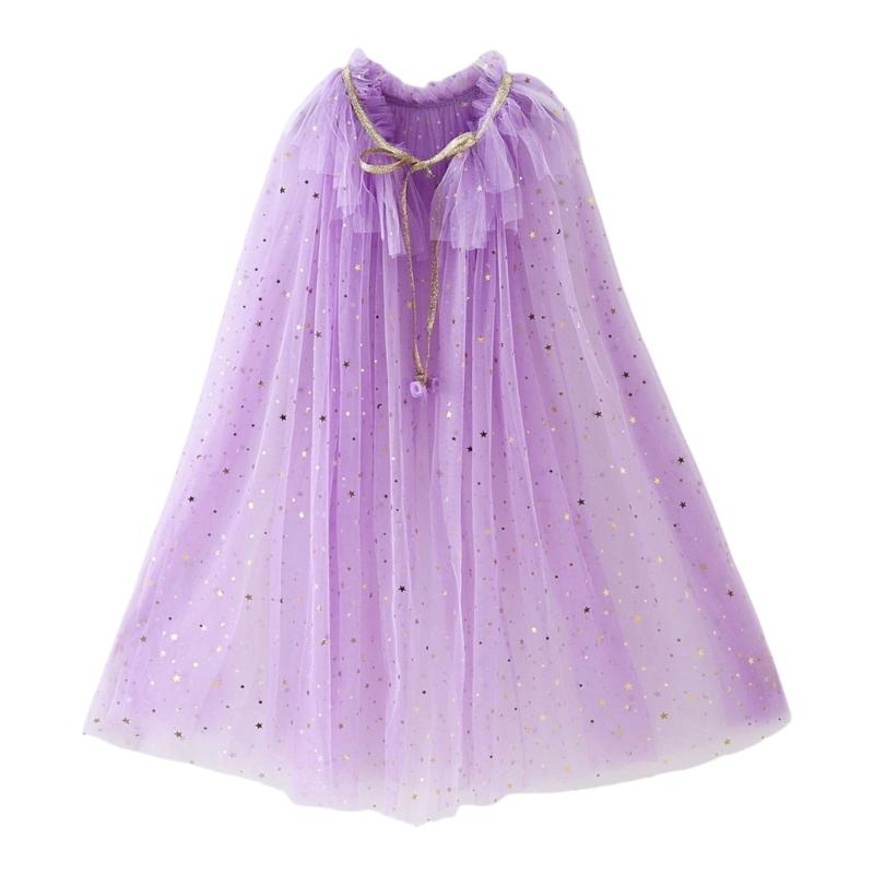 Fairy Clock For Kids Girl Princess Cape Cloak Princess Cloak Fairy Cape Cloak Princess Robe For Toddler Girl L фиолетовый