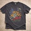 Vintage Botanical Flower Mens Kids T Shirt, Comfort Colors Wildflower Tee, Boho Nature Lover Shirt