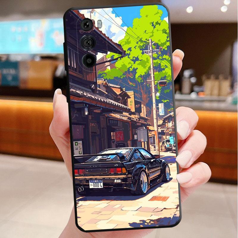 Phone Case For Motorola Edge 50 40 Pro 60 50 40 30 Ultra Neo Fusion Moto G Play G Stylus G Power G Japan Car Anime