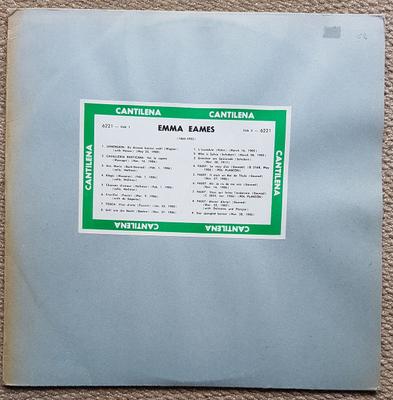 LP Record EMMA EAMES  Emma Eames 6221 Cantilena Recor Canada Classical Used