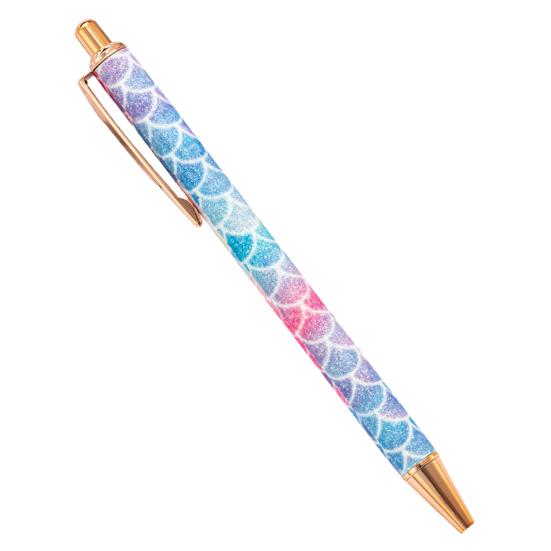 1,0mm kuličkové pero lis Typ hladkého psaní psaní třpytivé skořepiny kancelářské podepisovací pero pro studenty