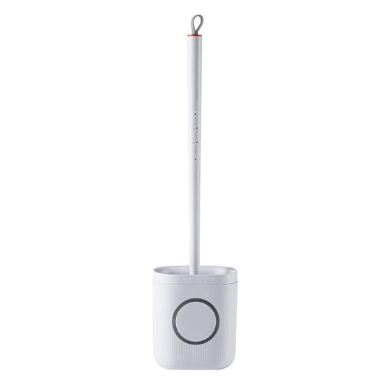 Bowl Brush with Holder S-Shaped Bristles Design 360-degree Deep Cleaning Long Handle