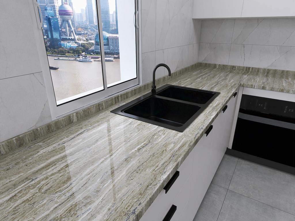 40cm Width Marble Self Adhesive Wallpaper Vinyl Wall Stickers Waterproof Contact Paper For Kitchen Decorative Film Home Decor