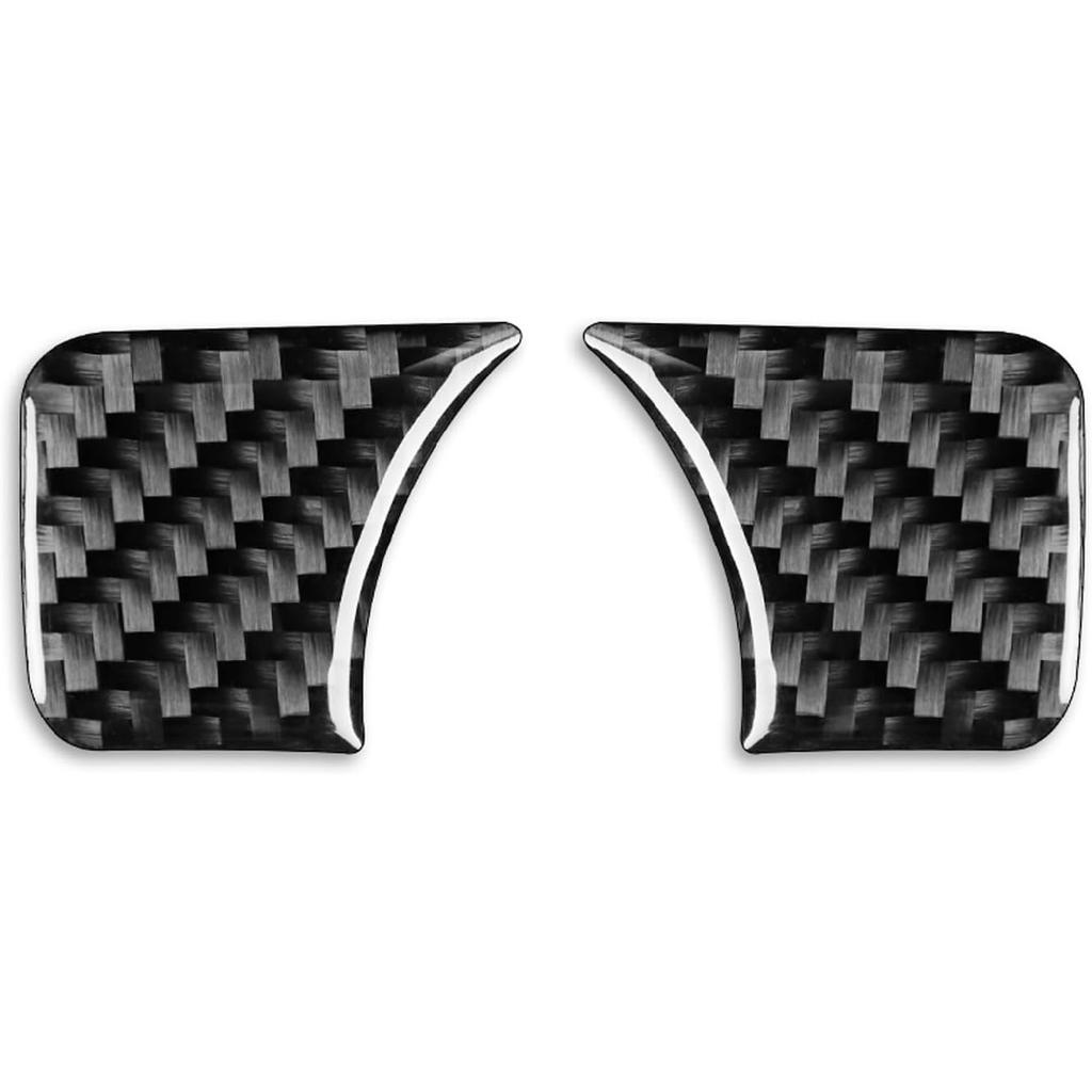 Real Carbon Fiber Car Climate Control CD Radio Panel Sticker Cover Trim Compatible with Mercedes-Benz C-Class W204 C250 C300 C350 C63 AMG 2012-2014