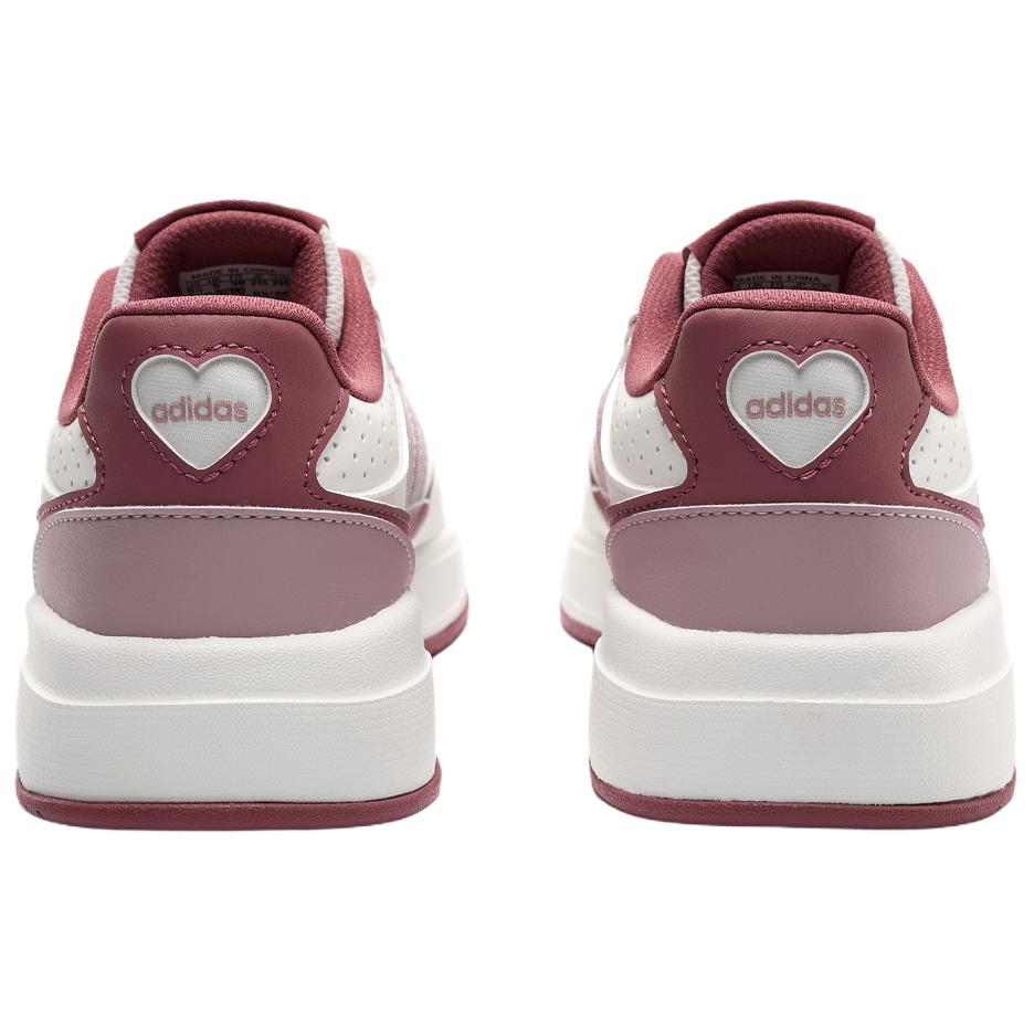 adidas Scarpe da Skateboard Lite Baller 1.5 Donna Bianco Rosa Lampone LA6485