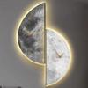 Nordic Wall Clock Minimalist Morden Design Luxury Corner Clocks Voice Controlled Interior Wall Lamp Living Room Decorations