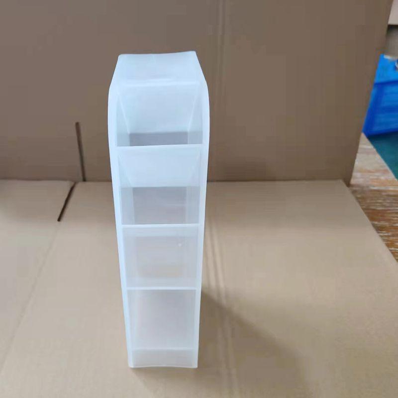 Slanted Pen Holder Lipstick Storage Box Four-compartment Cute Multi-functional Pen Holder for Students' Desks