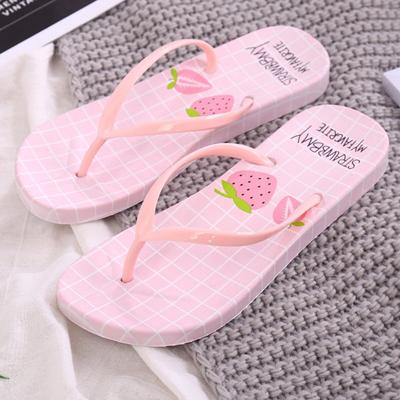 Unisex Summer Beach Slippers Yellow Cats Flip-Flop Flat Home Thong Sandal Shoes