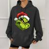 Women's Fashion Christmas Printed Casual Hooded Sweatshirt With Pockets