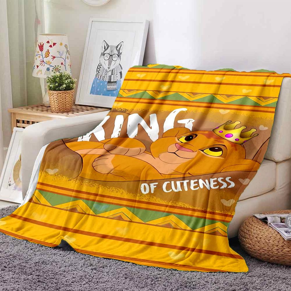 1Pc Lion Celebration Scene Blanket For Couch Bed Plush Cozy Fuzzy Blanket Super Soft Warm Blankets For Fall And Winter 0918267