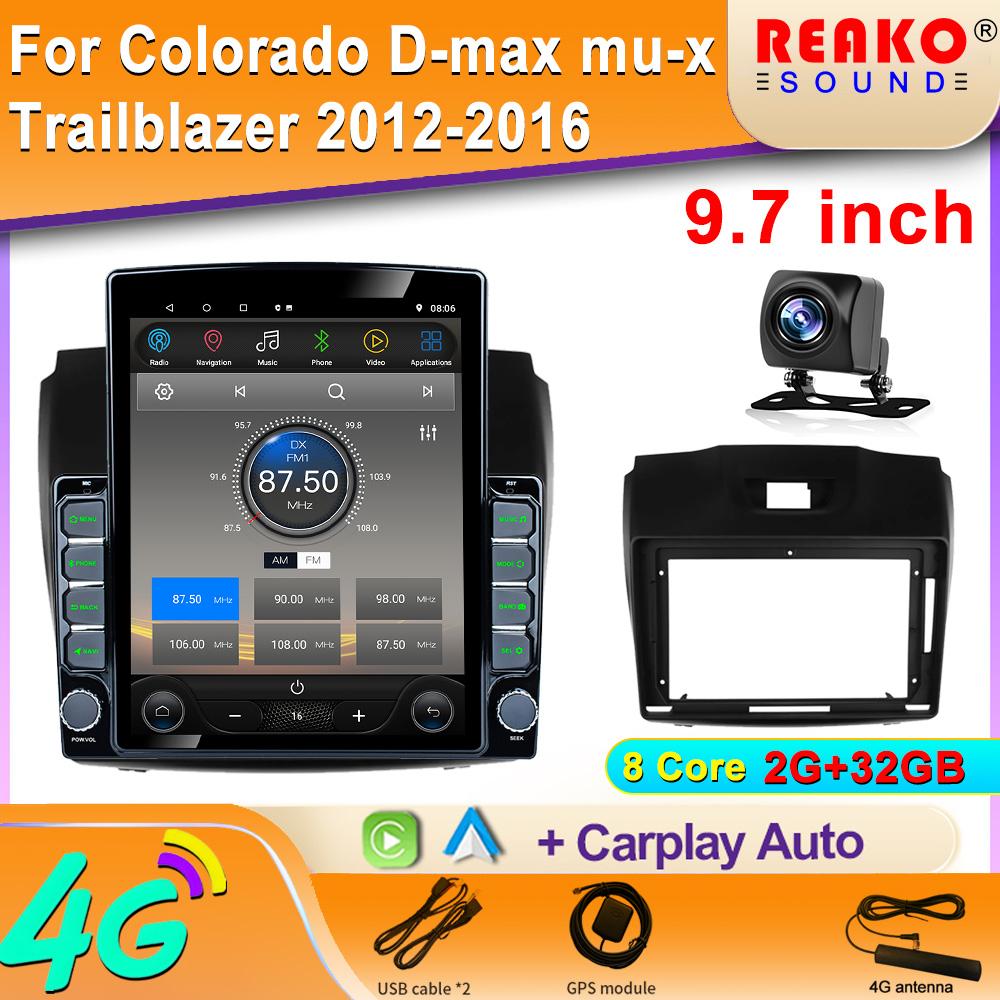 

9,7-дюймовый вертикальный экран Tesla Android автомобильное радио для ISUZU D-MAX Chevrolet S10 15-18 GPS навигация мультимедийный плеер Carplay 8 core 2GB+32GB