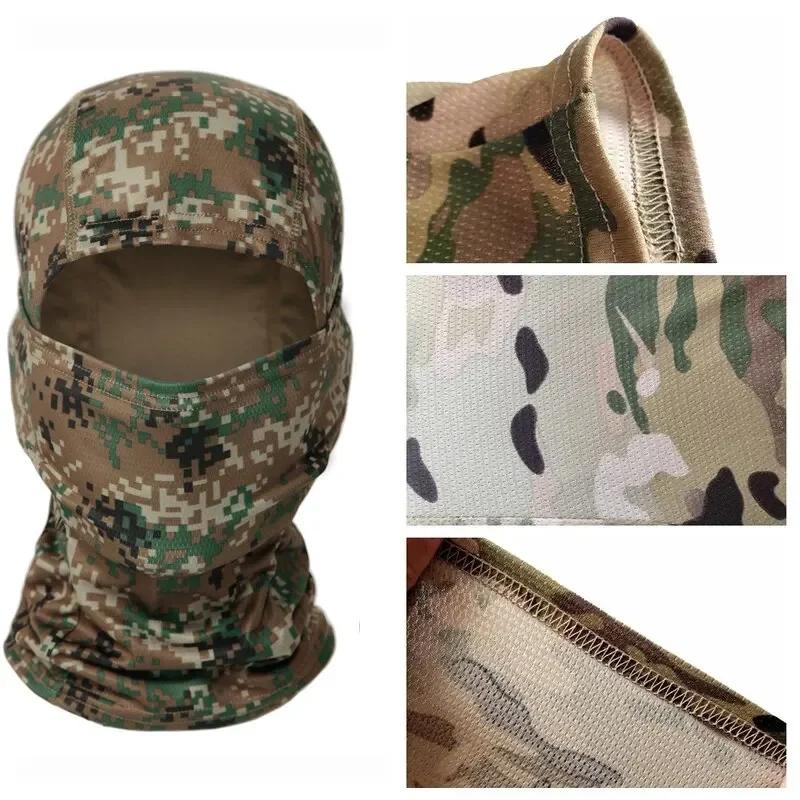 Tactical Cycling Cap Full Face Balaclava Mask Breathable Camo Men Hat Motorcycle Hunting MTB Road Bike Sport Gear Ski Mask Scarf