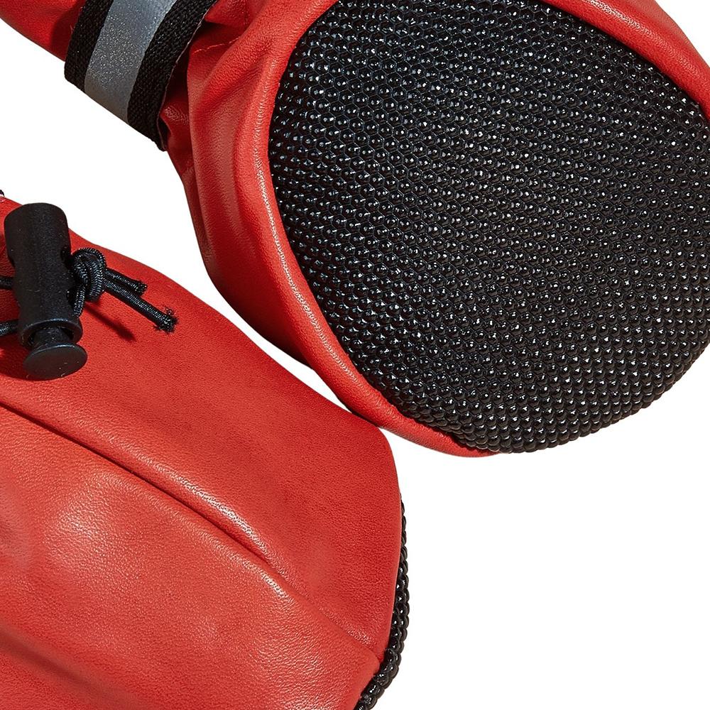 4 Stück Hundeschuhe für große Hunde wasserdicht reflektierend großes Haustier Leder rutschfeste Stiefel Golden Retriever Labrador Outdoor-Zubehör