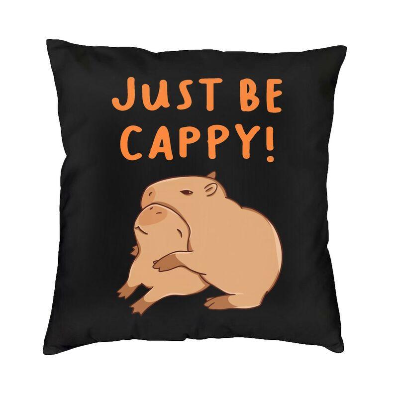 Capybara Yuzu Onzen Bath Pattern Square Pillow Case Home Decorative Cushion Cover Throw Pillow For Car Double-Sided Printing