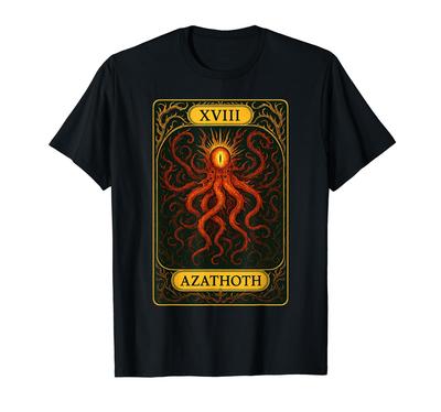 Azathoth Cthulhu Mythos Lovecraft Necronomicon Tarot T-Shirt