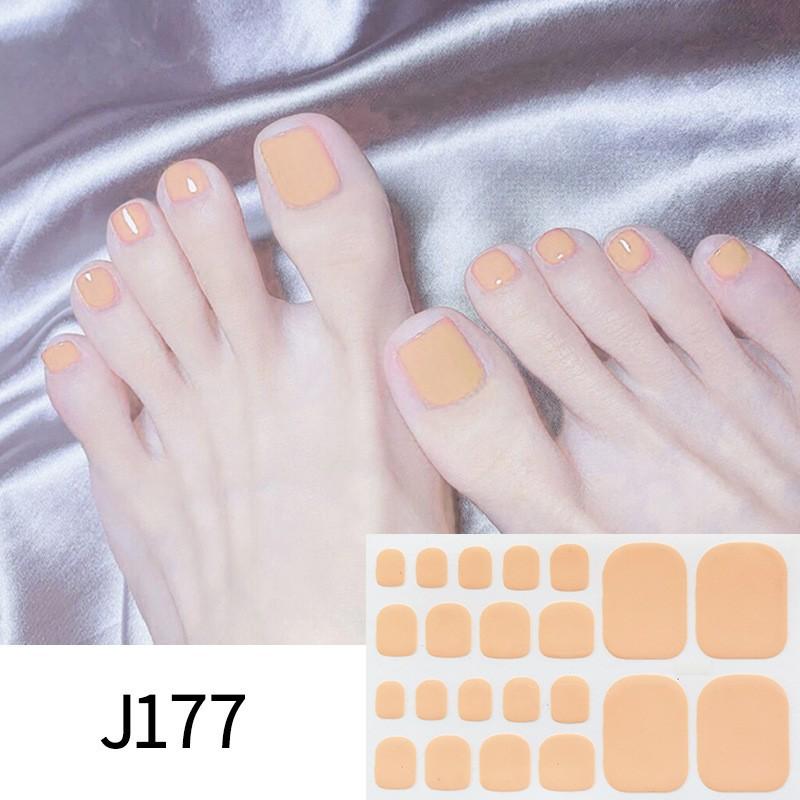 Solid-color Toenail Stickers, Macarons, Full-toe Toenail Stickers, Mixed Nail Plates, Starry Nail Art