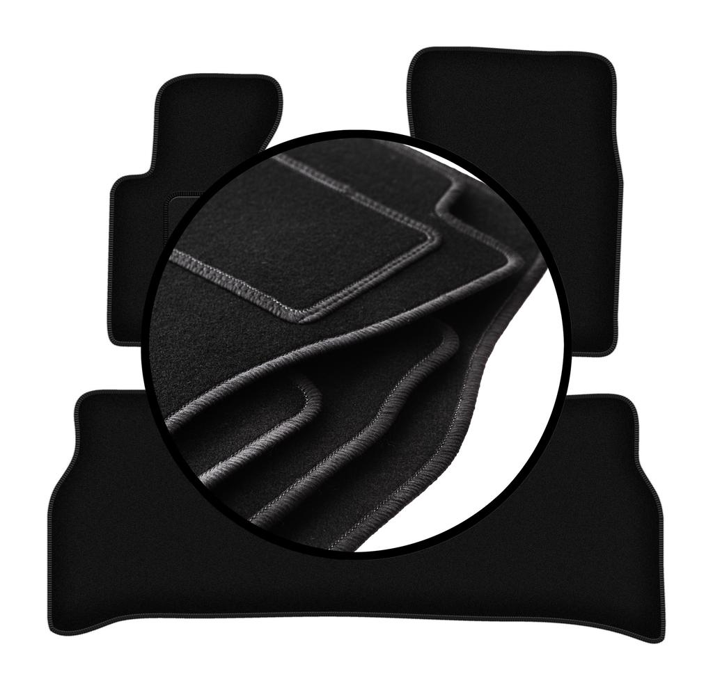 Complete Set of Velour Floor Mats For: Range Rover III L322 Vogue SUV (2001-2012)