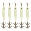 5Pcs Luminous Squid Lure Squid Fishing Lure Rustproof Cuttlefish Attracting Lure Portable Double Hook for Seawater Fresh Water