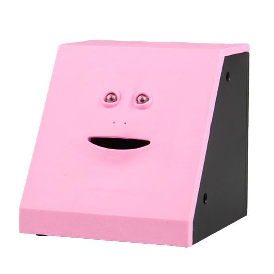 Money Eating Coin Piggy Bank Wrappers Monkey Face Storage Case Container Gift