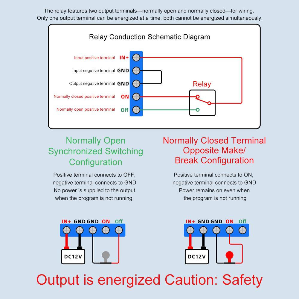 T2101 DC 12V Programmable Timer Controller - Dual-Mode Single-Channel Delay Relay Module with Direct Output